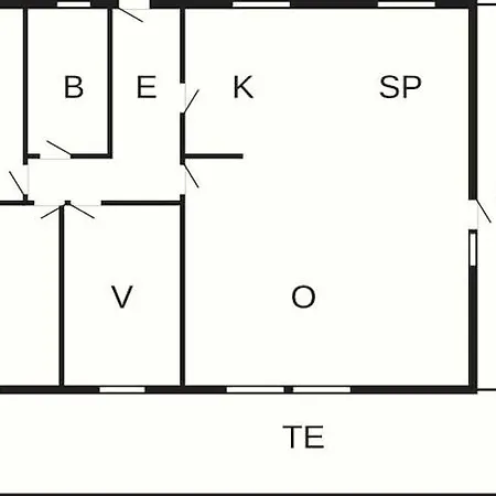 Сasa de vacaciones 6 Person In Vaeggerlose-by Traum Bøtø By
